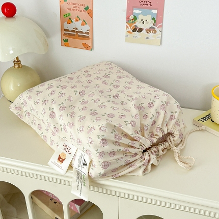 91家纺网 家纺一手货源 找家纺 总2金梦拉2025新款A类提花人字纹小布袋款四件套