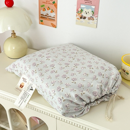 91家纺网 家纺一手货源 找家纺 总2金梦拉2025新款A类提花人字纹小布袋款四件套