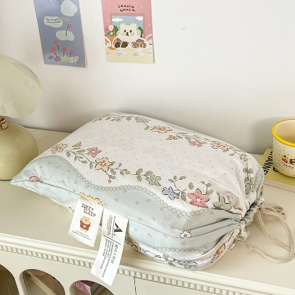 91家纺网 家纺一手货源 找家纺 总2金梦拉2025新款A类提花人字纹小布袋款四件套