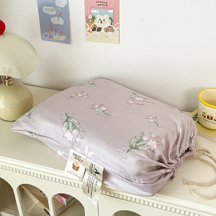 91家纺网 家纺一手货源 找家纺 总2金梦拉2025新款A类提花人字纹小布袋款四件套