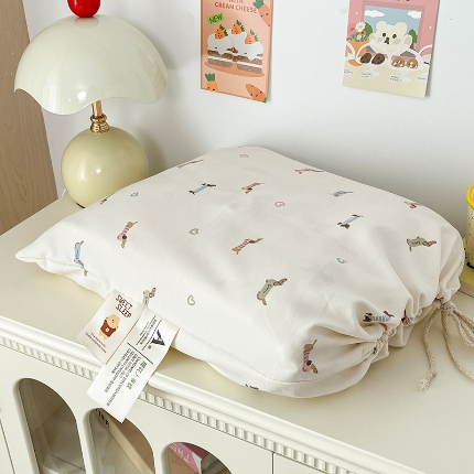 91家纺网 家纺一手货源 找家纺 总2金梦拉2025新款A类提花人字纹小布袋款四件套