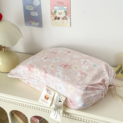 91家纺网 家纺一手货源 找家纺 总2金梦拉2025新款A类提花人字纹小布袋款四件套