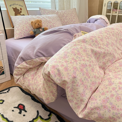 91家纺网 家纺一手货源 找家纺 总2金梦拉2025新款A类提花人字纹小布袋款四件套