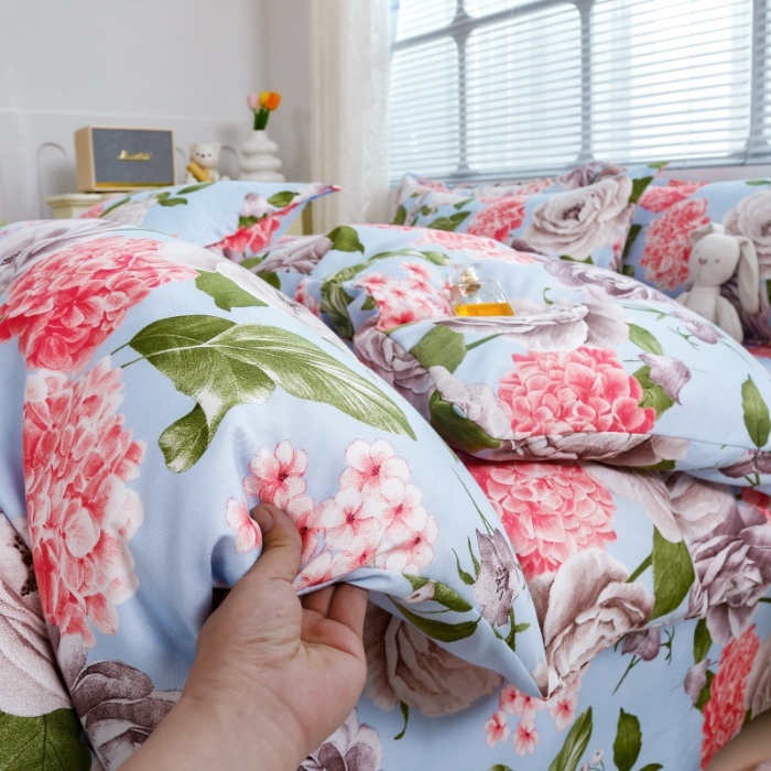 91家纺网 家纺一手货源 找家纺 （总）只提供代发-2025新款磨毛植物羊绒四件套