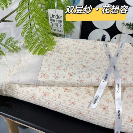 91家纺网 家纺一手货源 找家纺 （总）全棉双层纱床盖三件套 A类母婴级纯棉床盖炕盖夹棉床单