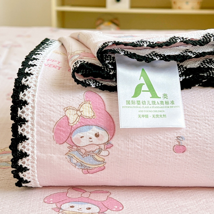 91家纺网 家纺一手货源 找家纺 （总）鑫利来家纺 2025新款云感云感皱皱纱镂空花边床单单床单单品床单单件床单