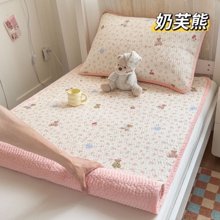 91家纺网 家纺一手货源 找家纺 （总）全棉加绒床盖宿舍学生床单单件冬季加厚双面可用牛奶绒纯棉榻榻米