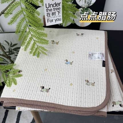 91家纺网 家纺一手货源 找家纺 （总）A类双面全棉床盖 200*220±5CM可机洗双面纯棉绗缝夹棉床单防滑垫