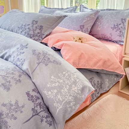 91家纺网 家纺一手货源 找家纺 2025床品植物羊绒磨毛四件套下单链接