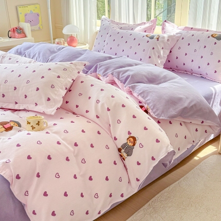 91家纺网 家纺一手货源 找家纺 2025床品植物羊绒磨毛四件套下单链接