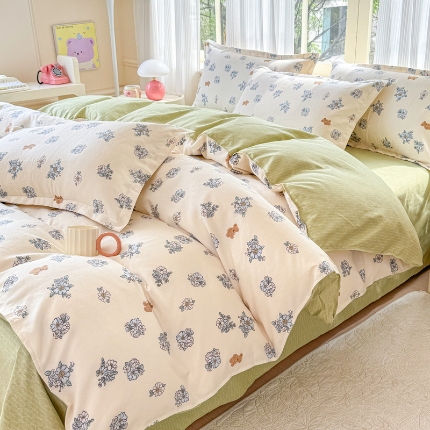 91家纺网 家纺一手货源 找家纺 2025床品植物羊绒磨毛四件套下单链接