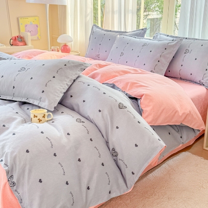 91家纺网 家纺一手货源 找家纺 2025床品植物羊绒磨毛四件套下单链接