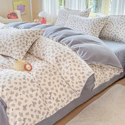 91家纺网 家纺一手货源 找家纺 2025床品植物羊绒磨毛四件套下单链接