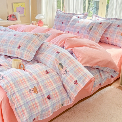 91家纺网 家纺一手货源 找家纺 2025床品植物羊绒磨毛四件套下单链接