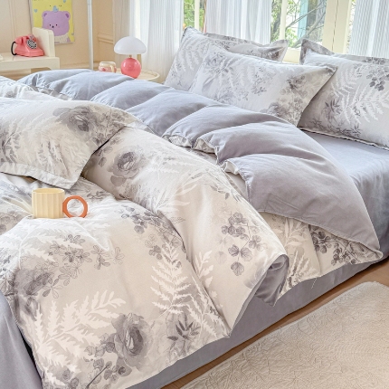 91家纺网 家纺一手货源 找家纺 2025床品植物羊绒磨毛四件套下单链接