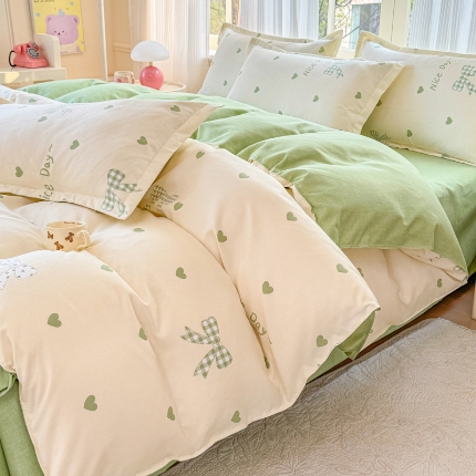 91家纺网 家纺一手货源 找家纺 2025床品植物羊绒磨毛四件套下单链接