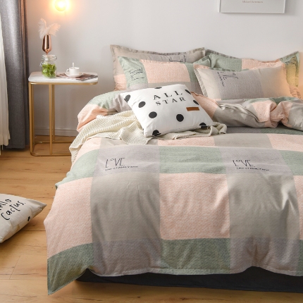 91家纺网 家纺一手货源 找家纺 磨毛单被套植物羊绒被套单品有四件套