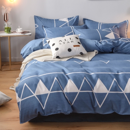 91家纺网 家纺一手货源 找家纺 磨毛单被套植物羊绒被套单品有四件套