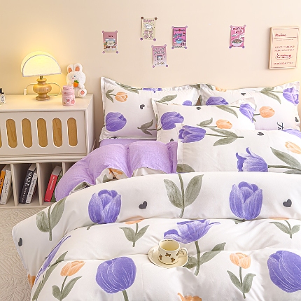 91家纺网 家纺一手货源 找家纺 2025新款植物羊绒单品单被套系列二