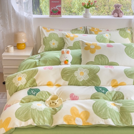 91家纺网 家纺一手货源 找家纺 2025新款植物羊绒单品单被套系列二