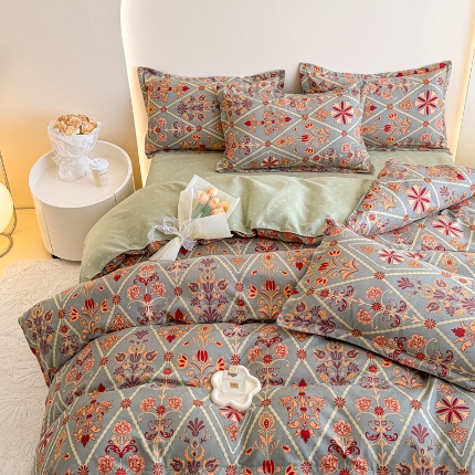 91家纺网 家纺一手货源 找家纺 2025新款植物羊绒单品单被套系列二