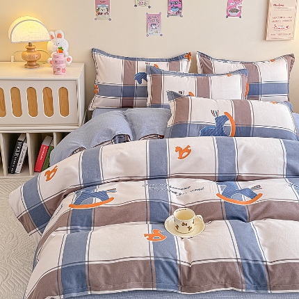 91家纺网 家纺一手货源 找家纺 2025新款植物羊绒单品单被套系列二