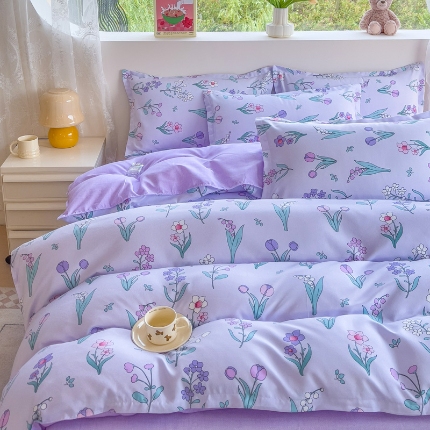 91家纺网 家纺一手货源 找家纺 2025新款植物羊绒单品单被套系列二