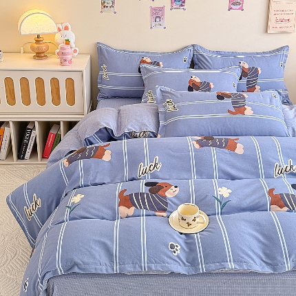 91家纺网 家纺一手货源 找家纺 2025新款植物羊绒单品单被套系列二