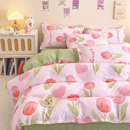 91家纺网 家纺一手货源 找家纺 2025新款植物羊绒单品单被套系列二