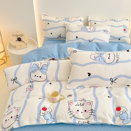 91家纺网 家纺一手货源 找家纺 2025新款植物羊绒单品单被套系列二