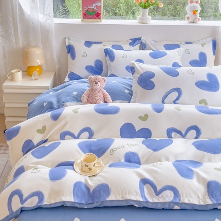 91家纺网 家纺一手货源 找家纺 2025新款植物羊绒单品单被套系列二