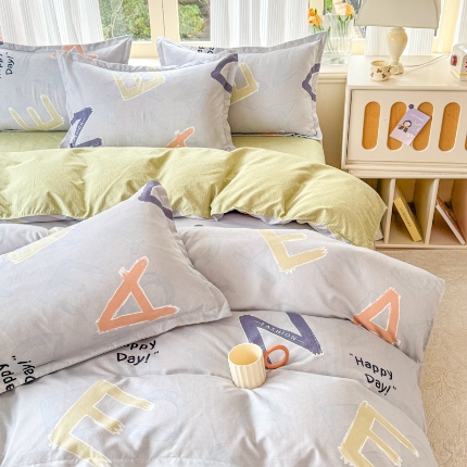 91家纺网 家纺一手货源 找家纺 2025新品四件套磨毛磨绒棉植物羊绒四件套