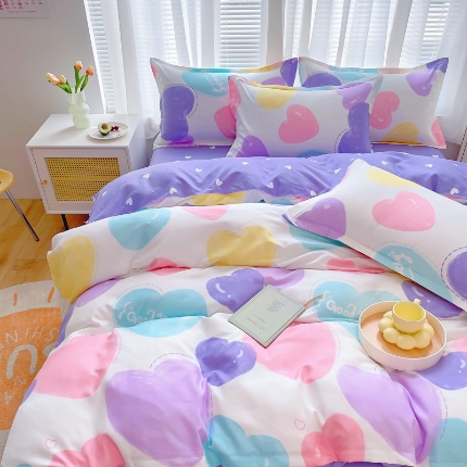 91家纺网 家纺一手货源 找家纺 2025新品四件套磨毛磨绒棉植物羊绒四件套