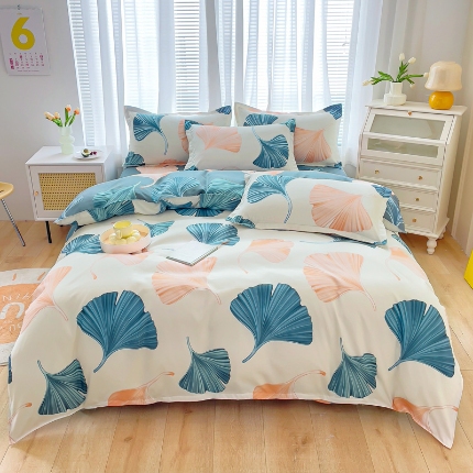 91家纺网 家纺一手货源 找家纺 2025新品磨毛四件套磨绒棉套件植物羊绒加厚4件套