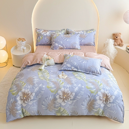 91家纺网 家纺一手货源 找家纺 2025新品磨毛四件套磨绒棉套件植物羊绒加厚4件套