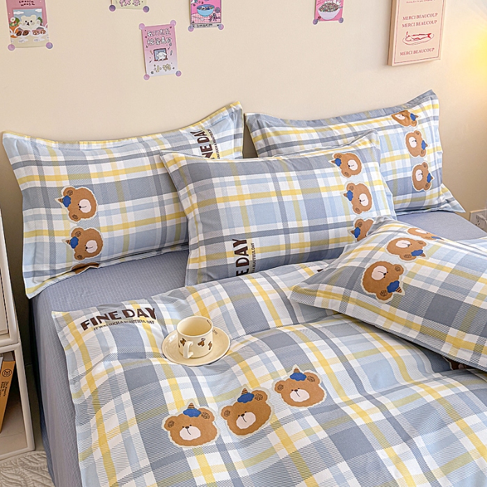 91家纺网 家纺一手货源 找家纺 2025新品磨毛四件套磨绒棉套件植物羊绒加厚4件套