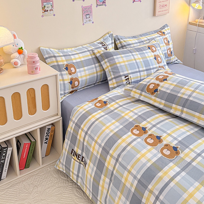 91家纺网 家纺一手货源 找家纺 2025新品磨毛四件套磨绒棉套件植物羊绒加厚4件套