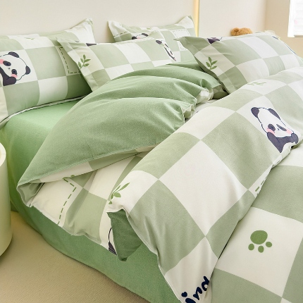 91家纺网 家纺一手货源 找家纺 2025新品磨毛四件套植物羊绒套件床单款床笠款