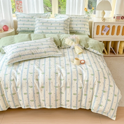 91家纺网 家纺一手货源 找家纺 2025新品磨毛四件套磨绒棉高克重套件床单款床笠款4件套