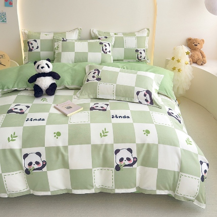 91家纺网 家纺一手货源 找家纺 2025新品磨毛四件套磨绒棉高克重套件床单款床笠款4件套