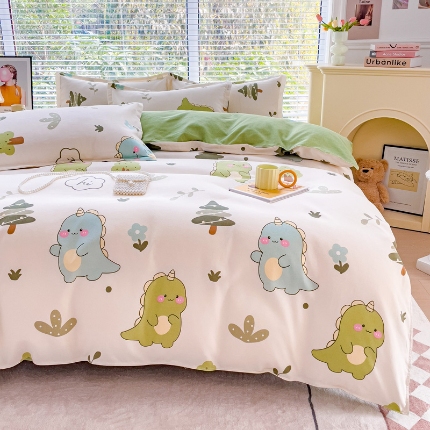 91家纺网 家纺一手货源 找家纺 2025新品磨毛四件套磨绒棉高克重套件床单款床笠款4件套