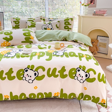 91家纺网 家纺一手货源 找家纺 2025新品磨毛四件套磨绒棉高克重套件床单款床笠款4件套