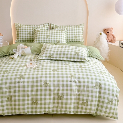 91家纺网 家纺一手货源 找家纺 2025新品磨毛四件套磨绒棉高克重套件床单款床笠款4件套