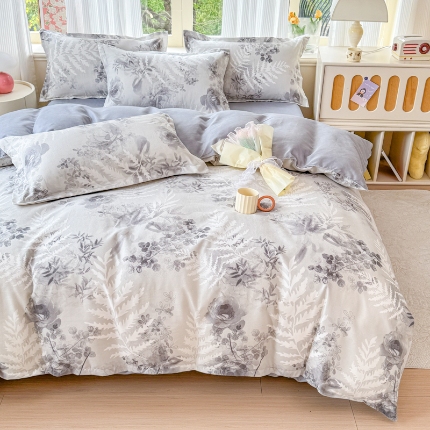 91家纺网 家纺一手货源 找家纺 2025新品磨毛四件套磨绒棉高克重套件床单款床笠款4件套