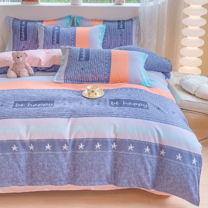 91家纺网 家纺一手货源 找家纺 2025新品磨毛四件套磨绒棉高克重套件床单款床笠款4件套