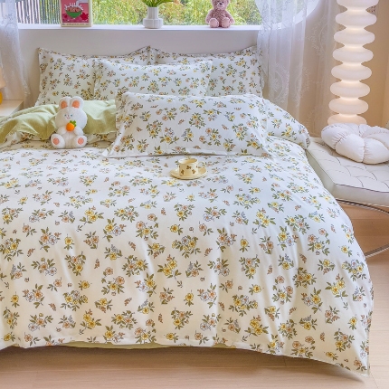 91家纺网 家纺一手货源 找家纺 2025新品磨毛四件套磨绒棉高克重套件床单款床笠款4件套