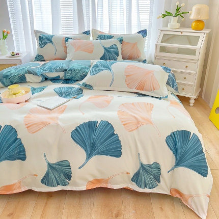 91家纺网 家纺一手货源 找家纺 2025新品磨毛四件套磨绒棉高克重套件床单款床笠款4件套