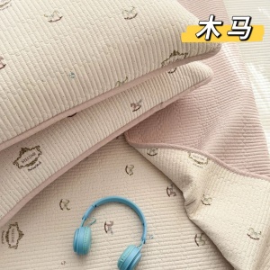 91家纺网 家纺一手货源 找家纺 （总）加大纯棉床盖三件套220*240 夹棉床盖榻榻米双人全棉床盖纯棉床单