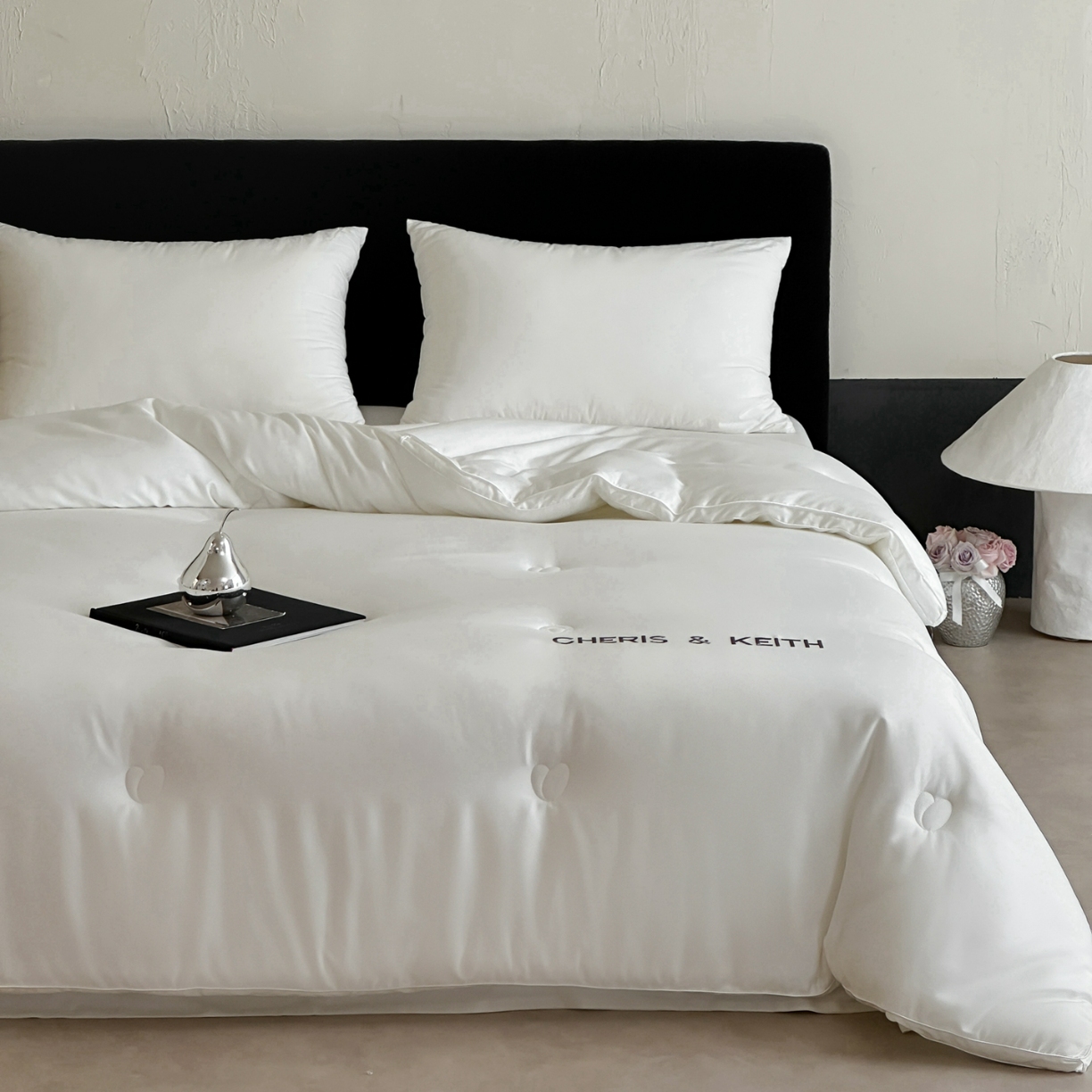 91家纺网 家纺一手货源 找家纺 【极简主义】傲蕾睡梦森林天丝棉混纺绣花款蚕丝羊绒冬被春秋被被芯高端被子