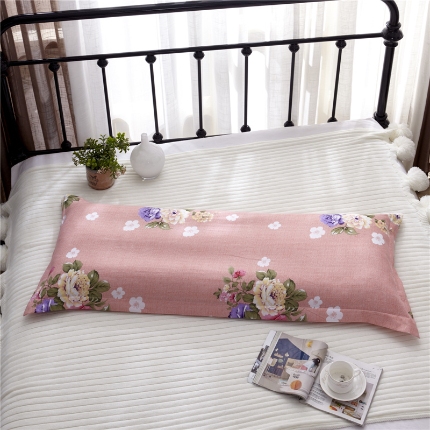 91家纺网 家纺一手货源 找家纺 （总）待下架-D21-芦荟棉印花双人枕套